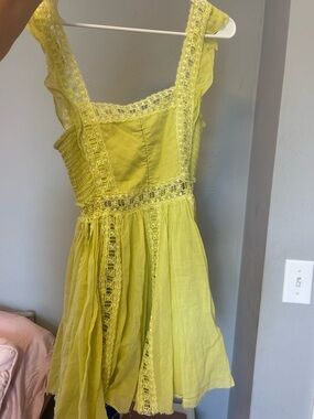 chiffon babydoll mini dress Perfectly Pretty Tie Back Chiffon Babydoll Dress in Ivory | Size: XXS